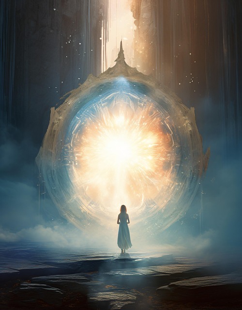 Mujer, Portal, Túnel, Místico, Fantasía