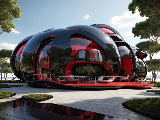 Free ai generated building house illustration