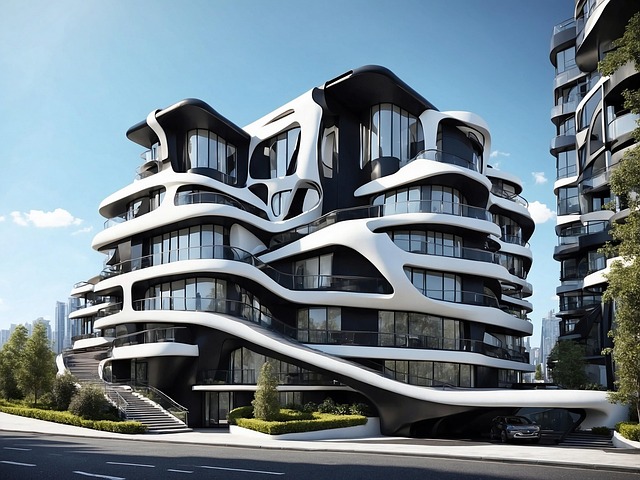Free ai generated building house illustration