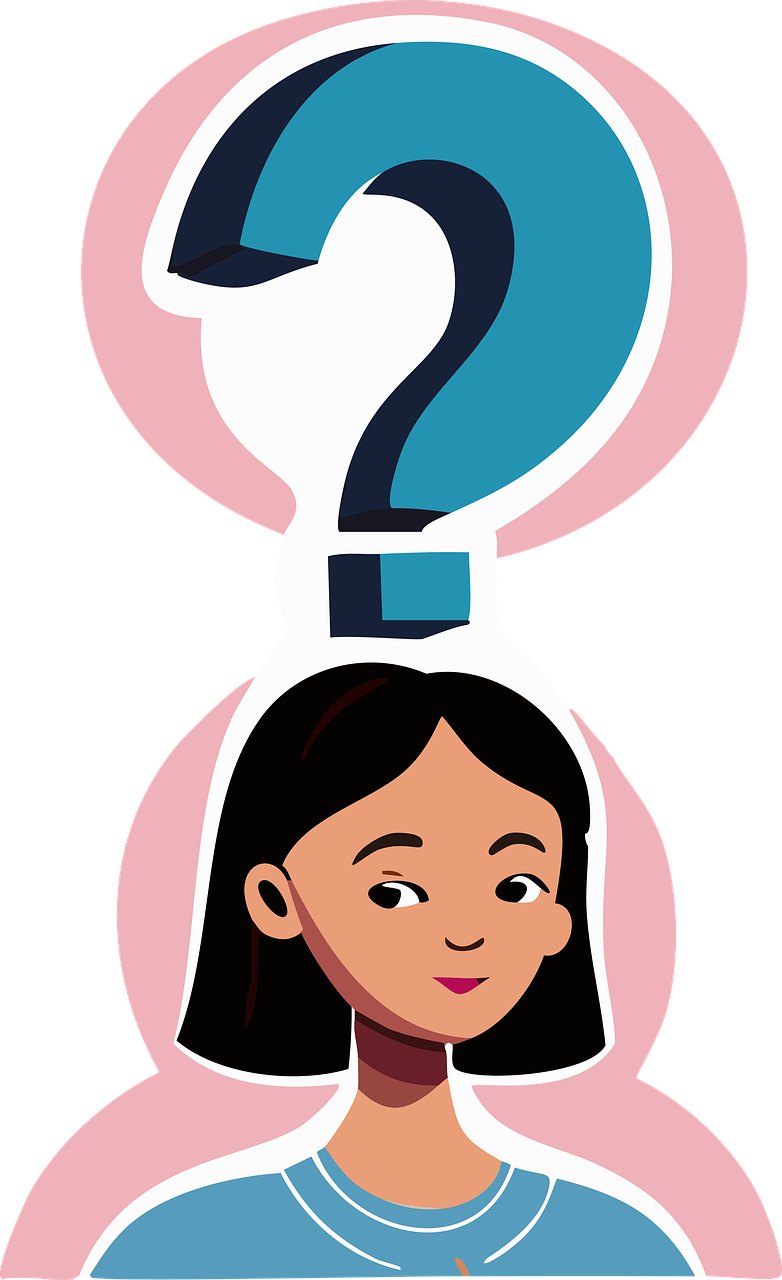 Download free HD stock image of Question Girl Free question girl inquiry illustration