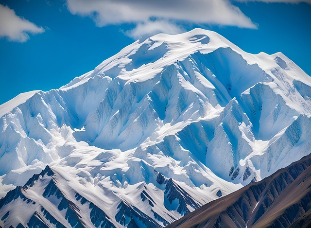 Free ai generated mountain winter illustration