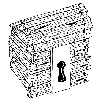 Borst, Slot, Tekening, Houten Kist