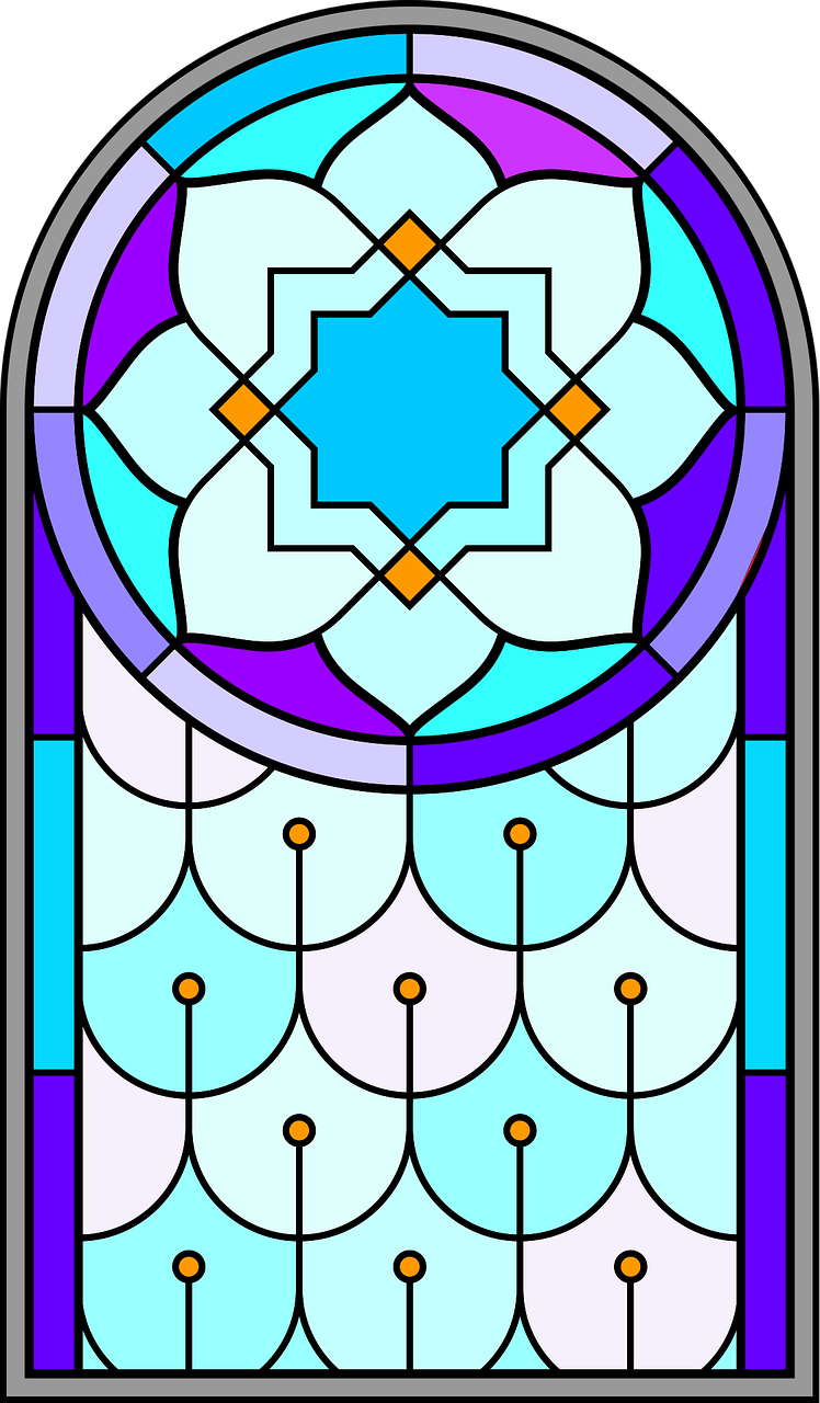 Download Stained Glass, Window, Architecture. RoyaltyFree Vector