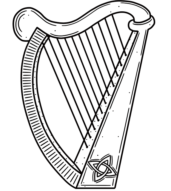 Free harp st patrick's day st paddy's day illustration