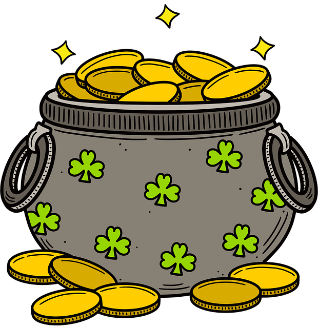 Download free HD stock image of Pot Of Gold Holidays Free pot of gold holidays irish celebration illustration