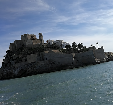 Peniscola, Castellón, Hav, Spanien, Slot