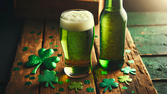 Free ai generated beer st patrick's day illustration
