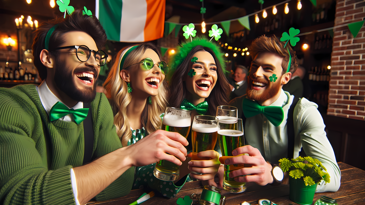 Download Irish, Ireland, Shamrocks. Royalty-Free Stock Illustration ...