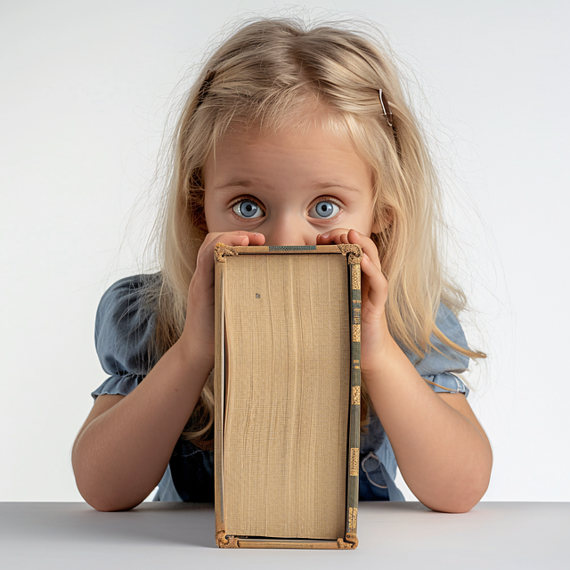 Free ai generated little girl book illustration