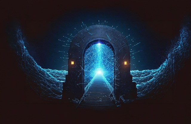 Free ai generated dark net portal illustration