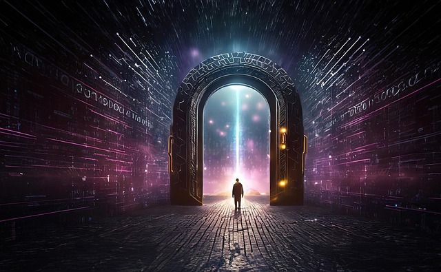 Free ai generated dark net portal illustration
