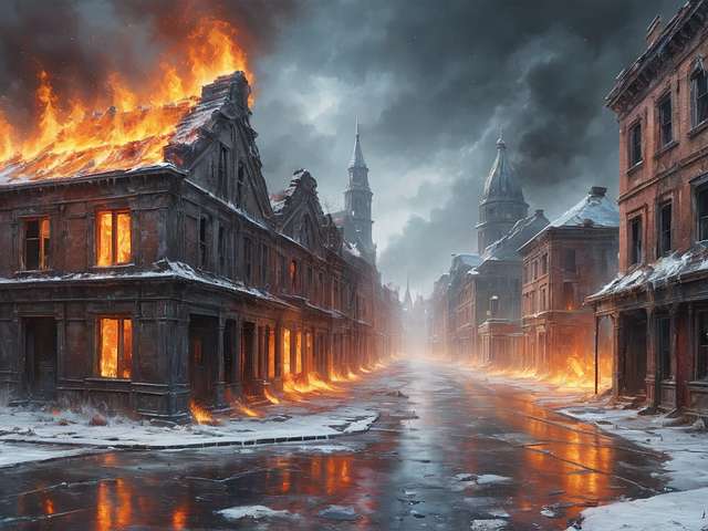 Free ai generated ruins city illustration