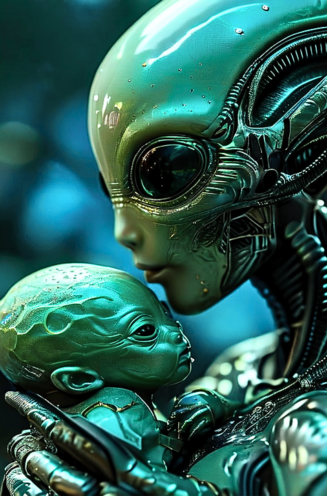 Download Ai Generated, Extraterrestrial, Aliens. Royalty-Free Stock ...