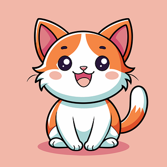 Gato, Sorridente, Feliz, Animal