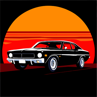 Ai Gerado, Vintage, Carro Preto