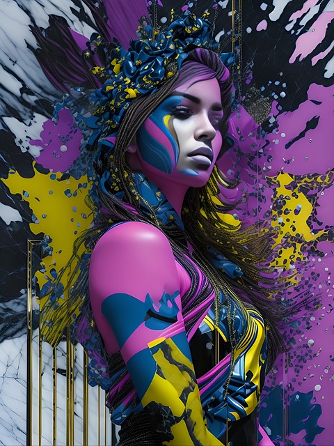 Free woman female multicoloured illustration