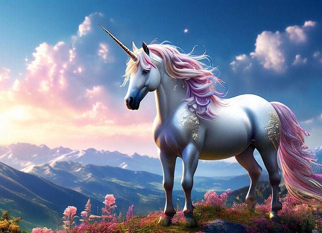 Free ai generated unicorn creature illustration