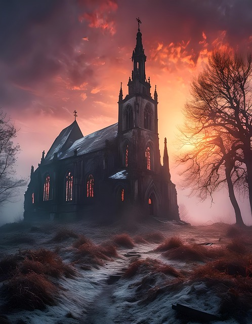 Free ai generated church building illustration