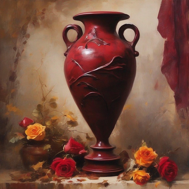 Ai Generiert, Vase, Keramik, Schiff, Ton