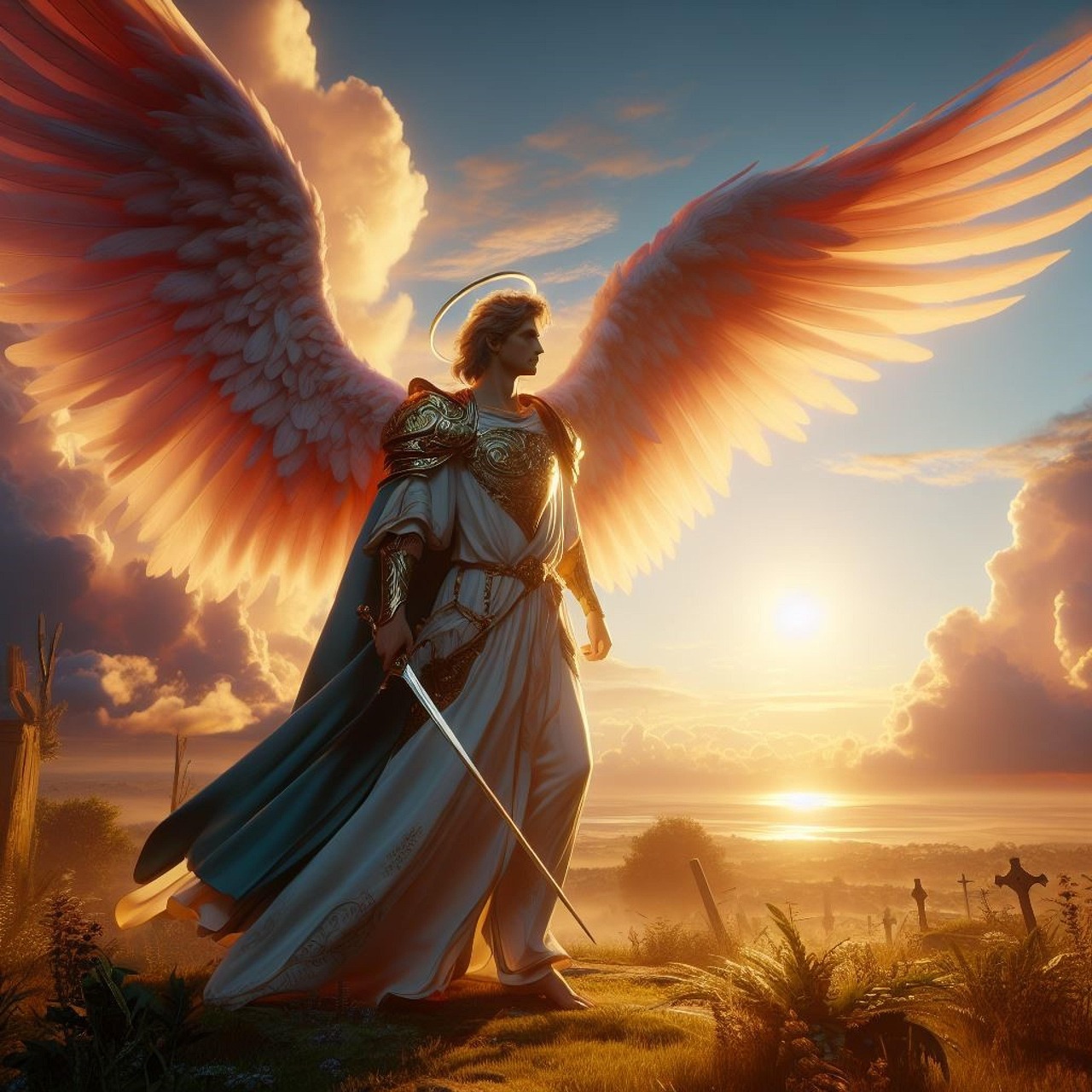 Download Ai Generated, Guardian, Angel. Royalty-Free Stock Illustration