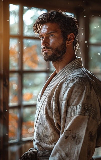 Free ai generated man martial arts illustration