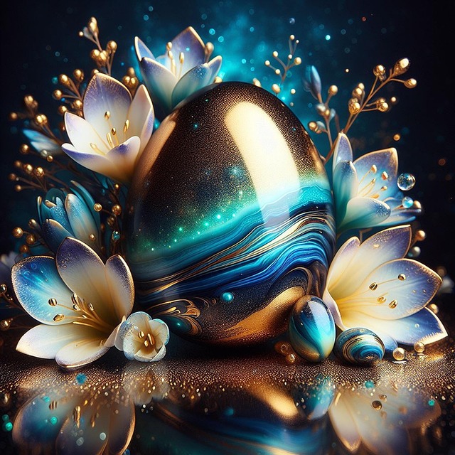 Free ai generated egg flowers illustration