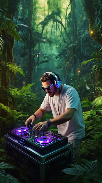 Free Ai Generated Dj illustration and picture