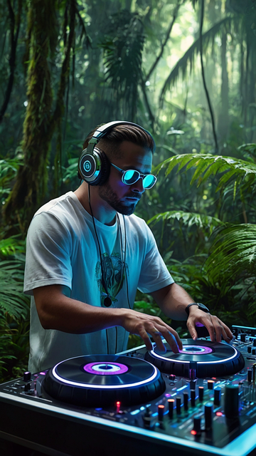 Free Ai Generated Dj illustration and picture