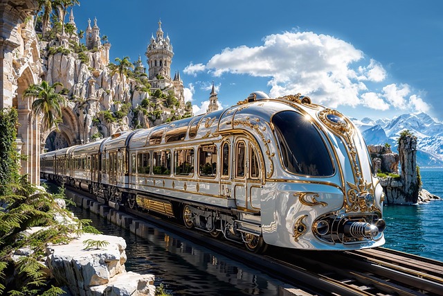 Free train luxury nature illustration