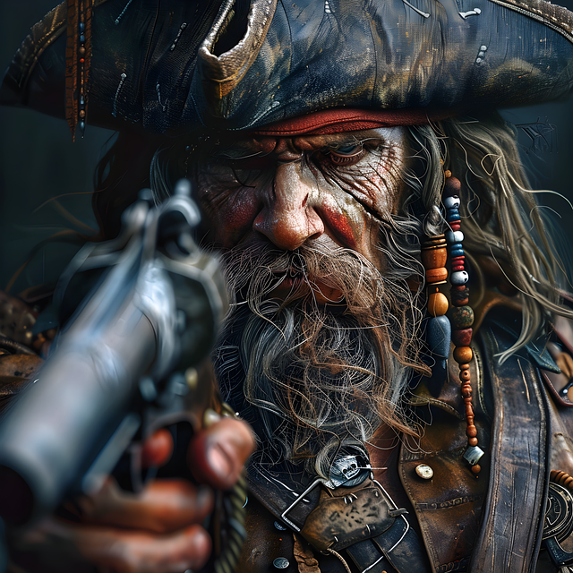 Download Ai Generated Pirate Skull Royalty Free Stock Illustration