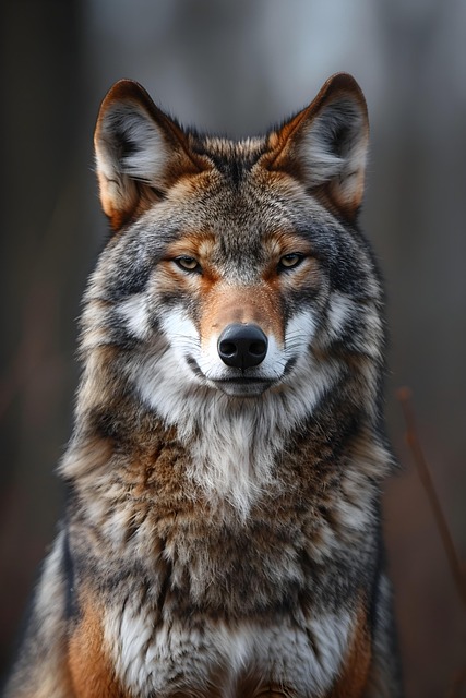 Free ai generated wolf animal illustration