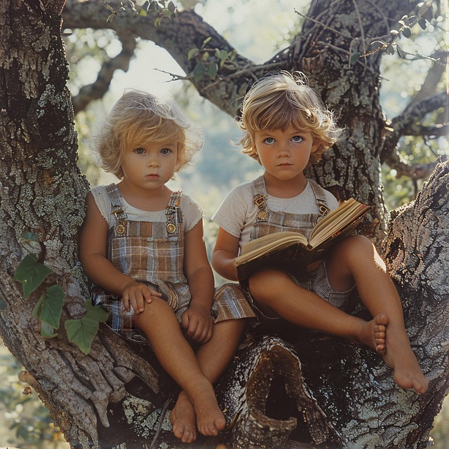 Free ai generated children tree illustration