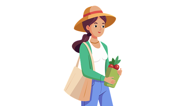 Download free HD stock image of Woman Shopping Free woman shopping shop illustration
