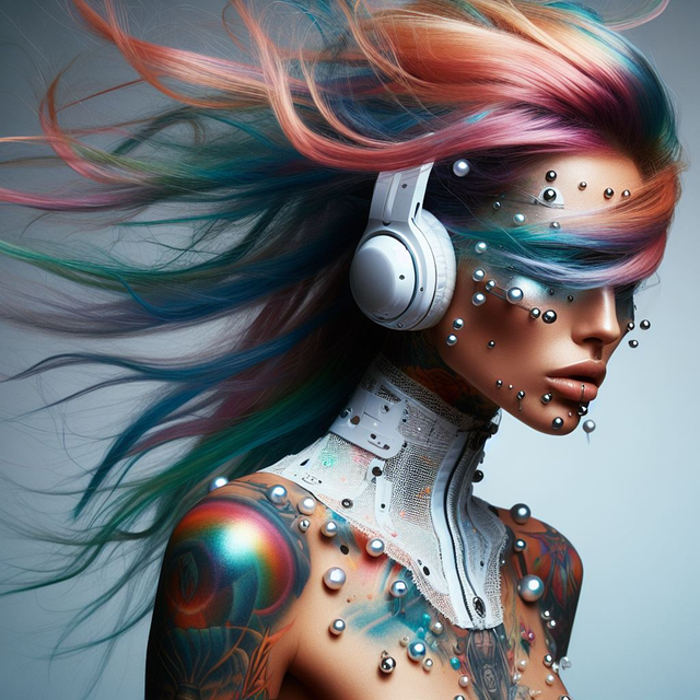 Ai Gegenereerd, Vrouw, Robot, Haar