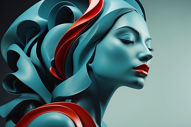 Free ai generated woman sculpture illustration