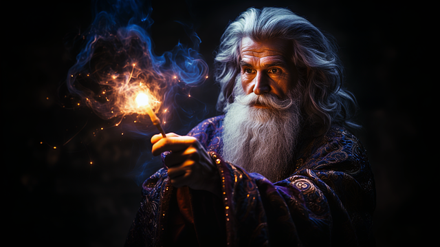 Free ai generated man wizard illustration