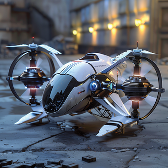 Ai Generované, Dron, Uav, Kvadrokoptéra