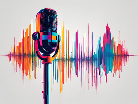 Ai Generiert, Mikrofon, Podcast, Radio