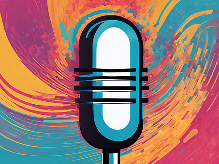 Ai Generiert, Mikrofon, Podcast, Radio