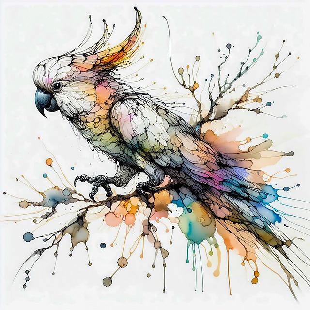 Download free HD stock image of Cockatoo Parrot Free cockatoo parrot bird illustration