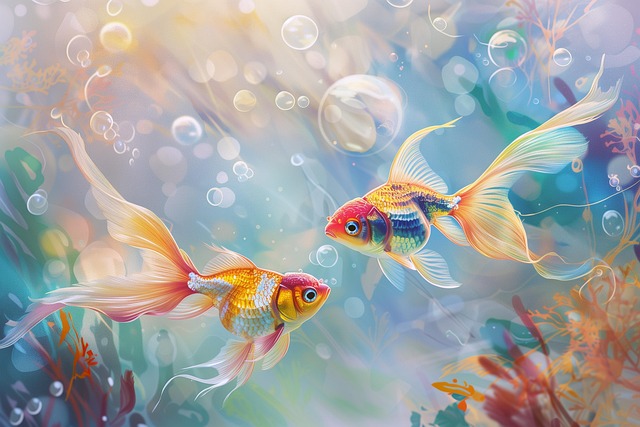 Free ai generated fish goldfish illustration
