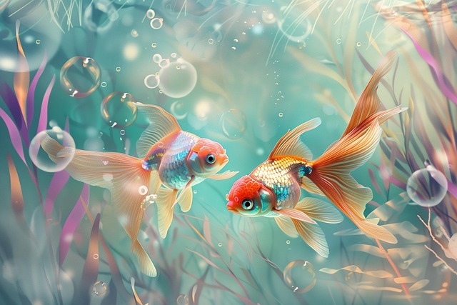 Free ai generated fish goldfish illustration