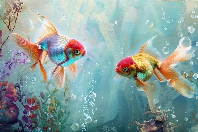 Free ai generated fish goldfish illustration
