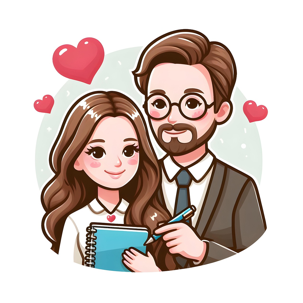 download-ai-generated-girl-father-royalty-free-stock-illustration