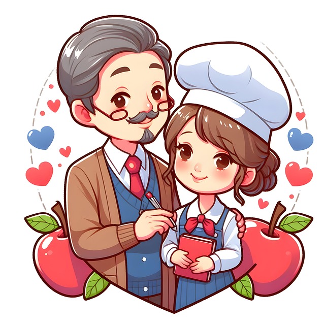 Free ai generated father daughter illustration