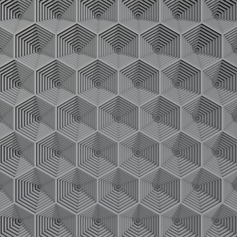 Geometrisk, Kunst, Sekskant, Monokrom