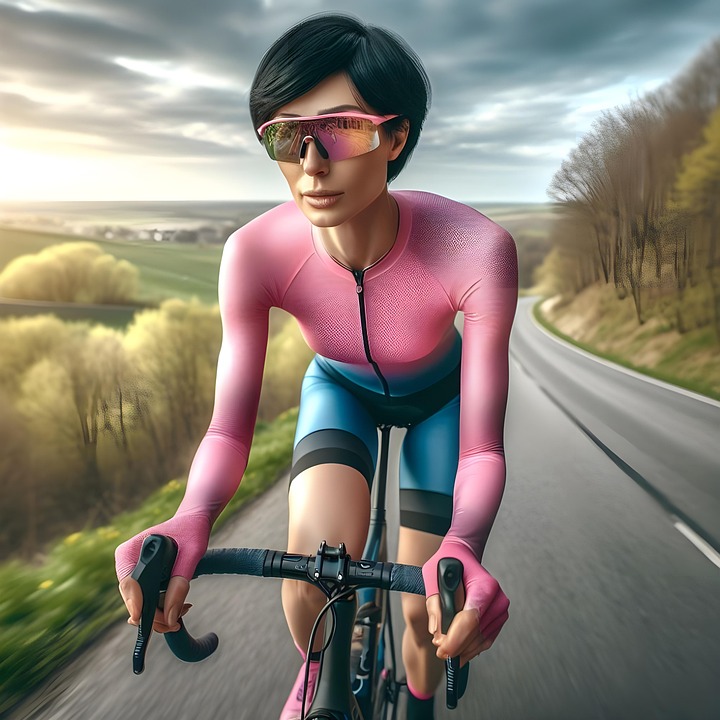 Bike Riding Image Ai Download Ai Generated, Woman, Bike. Royalty-Free Stock Illustration ...