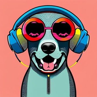 Puppy, Hond, Knal, Kunst, Portret