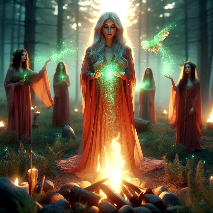 Download Ai Generated, Woman, Ritual. Royalty-Free Stock Illustration ...