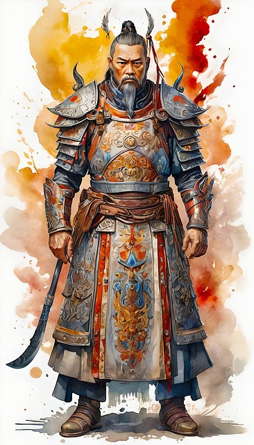 Free ai generated warrior soldier illustration